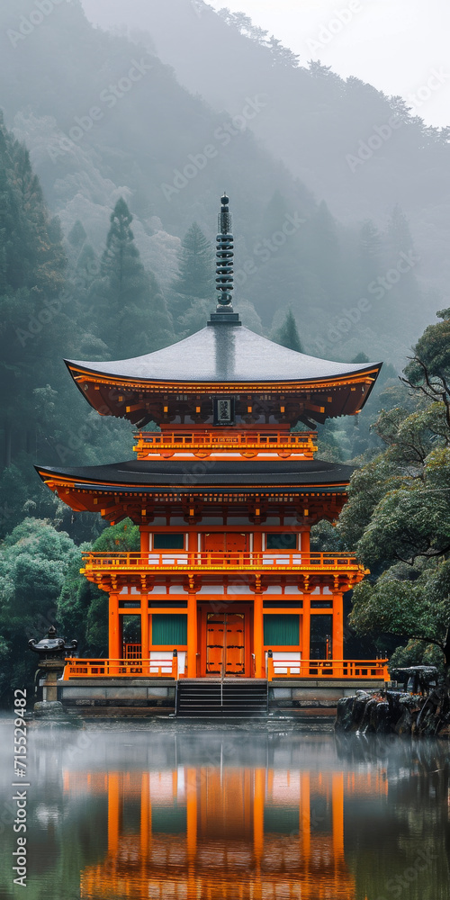 Naklejka premium Kunstwerk aus der Mitte des Jahrhunderts, japanisch