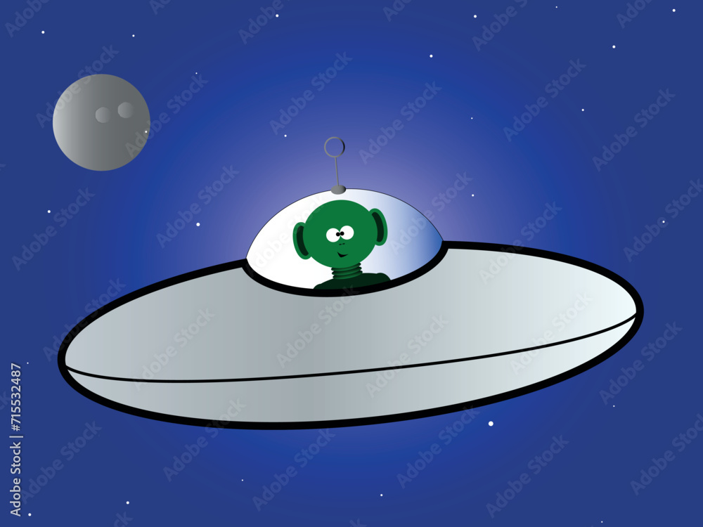 Cartoon Flying Saucer Cartoon Flying Saucer