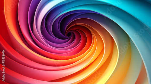 Abstract art swirl rainbow colorful background
