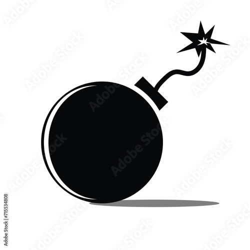 Bomb vector isolated icon. Emoji illustration. Bomb vector emoticon