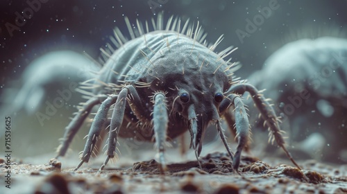Dust mites: These are microscopic creatures that live in dust and can cause allergies in some people. House dust mite allergy © ND STOCK