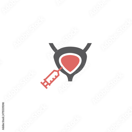 Human bladder line icon. Vector sign for web graphic.