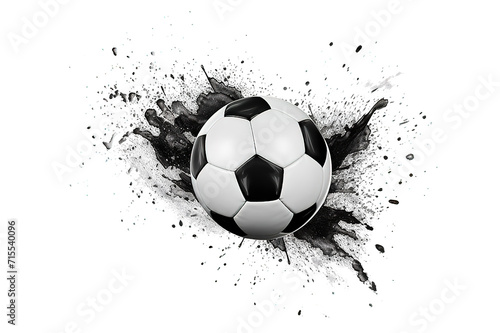 soccer ball isolated on a Transparent background. Generative AI © STF Design 