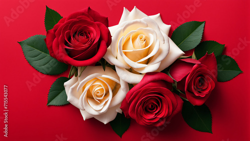 Red and white Roses Wallpaper  Valentine Day  Anniversary  Wedding