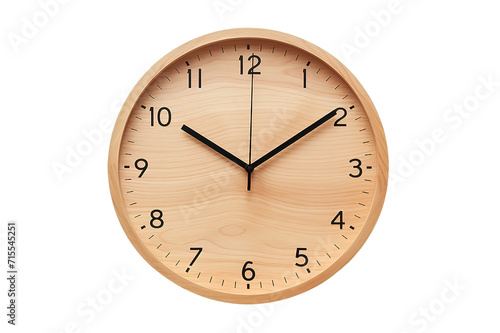 Wallpaper Mural Time concept with wooden clock isolated on a Transparent background. Generative AI Torontodigital.ca