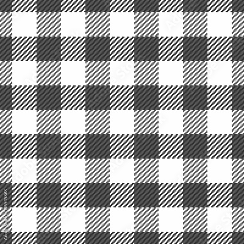 Christmas card seamless check texture, deep background textile vector. Royalty tartan pattern fabric plaid in grey and white colors.