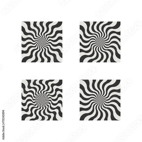 Fototapeta Naklejka Na Ścianę i Meble -  Swirl geometric elements for your project. Design templates with wave. Abstract background and waved pattern.
