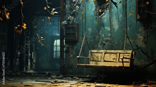 Scene an eerie abandoned asylum deep UHD wallpaper