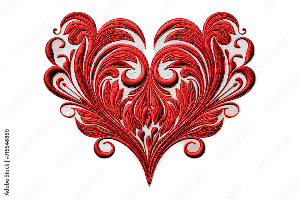shape of heart from swirl curl lines elegant card design romantic isolated on a Transparent background. Generative AI shape of heart from swirl curl lines elegant card design romantic isolated on a Transparent background. Generative AI