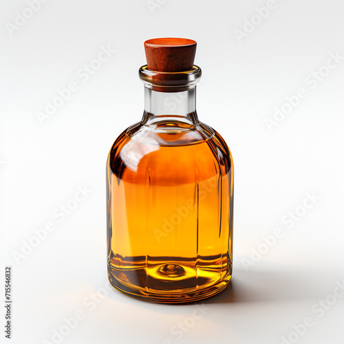 Empty Mother Tincture Bottle isolated on white background

