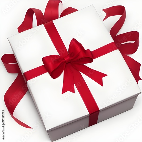 gift box with red ribbon