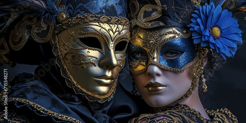 Elegant mask of venetian carnival 3d render © Sahil Madan