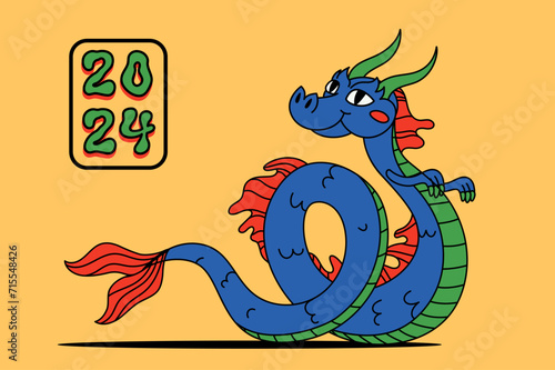 Chinese dragon, 2024 year lunar symbol