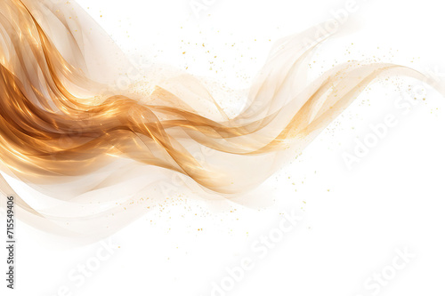 Golden Ink blot splashing A drop of ink, diffuse spots. isolated on a Transparent background. Generative AI