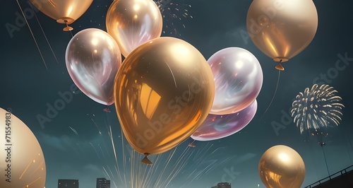 balloons background holiday