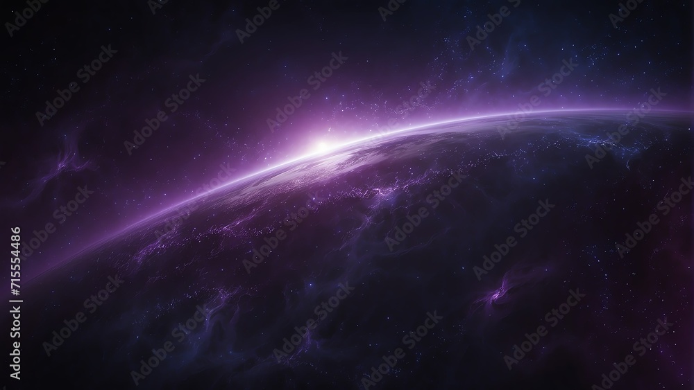 Space background abstract with purple light digital materials, technology concept from Generative AI