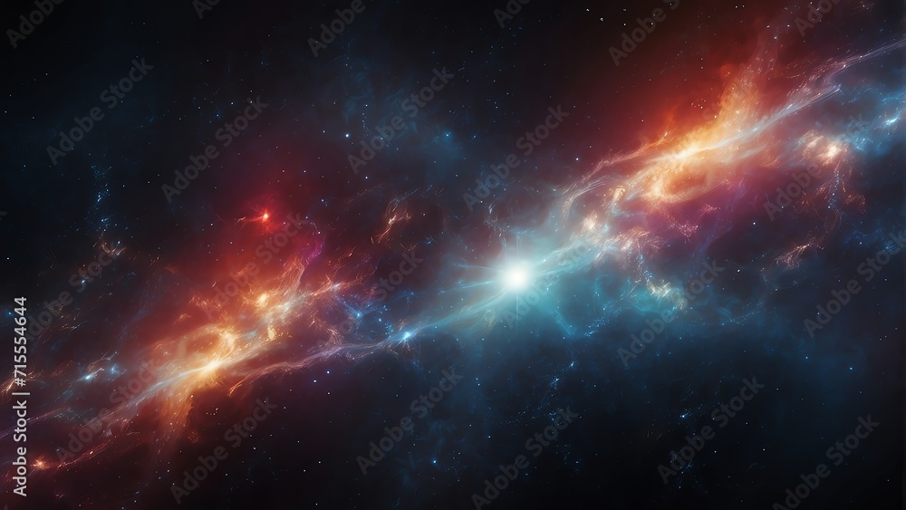 Space background abstract with colorful light digital materials, technology concept from Generative AI