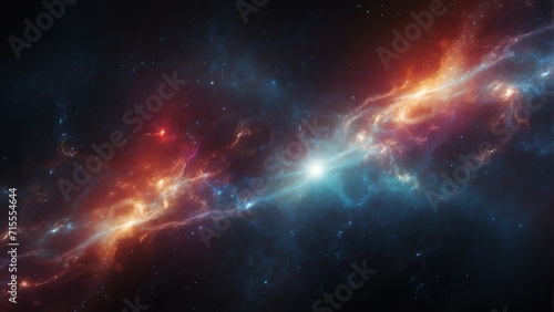 Space background abstract with colorful light digital materials, technology concept from Generative AI