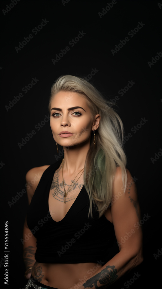 Portrait of stylish woman