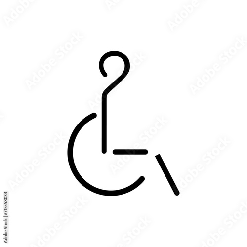 Disabled toilet sign