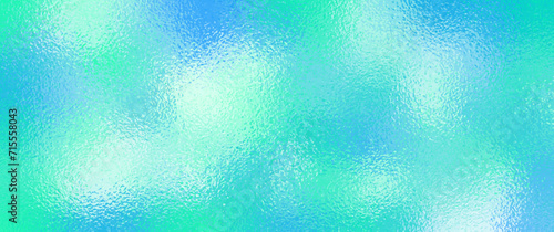 Blue and green glass vector background for flyers, cards, poster, cover design. Spring backdrop. Ice. Blurred stained glass window. Summer template for design. Color glass.