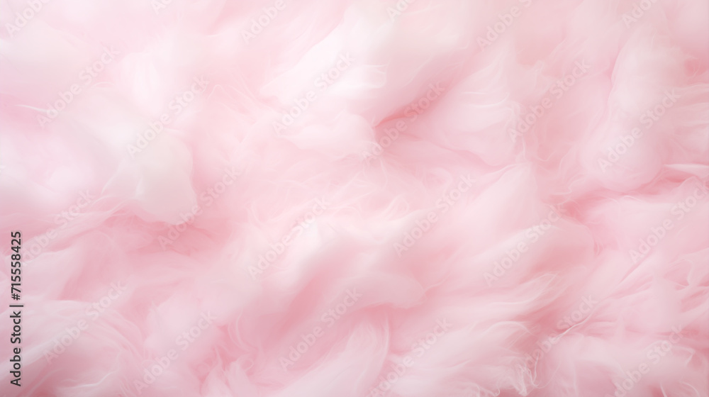 Illustration of an abstraction of airy cotton wool in pink tones similar to clouds.