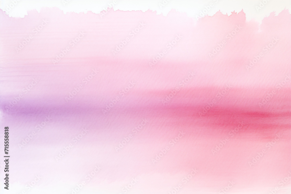 Light pink watercolor backdrop with gradient effect and smudges. Textured illustration for design. Aquarelle background for design