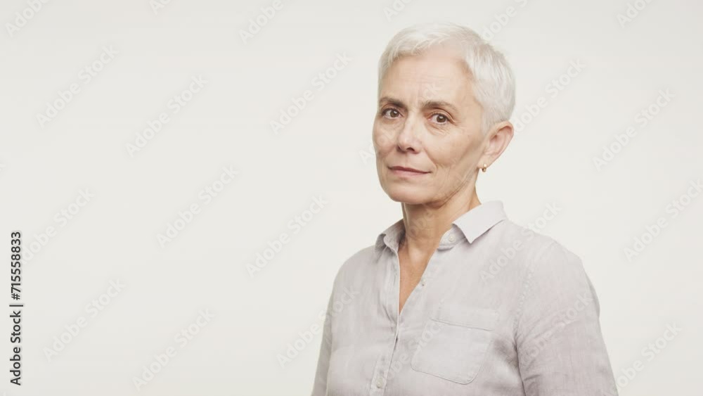Radiant Senior Woman with a Welcoming Smile Radiant Senior Woman with a Welcoming Smile