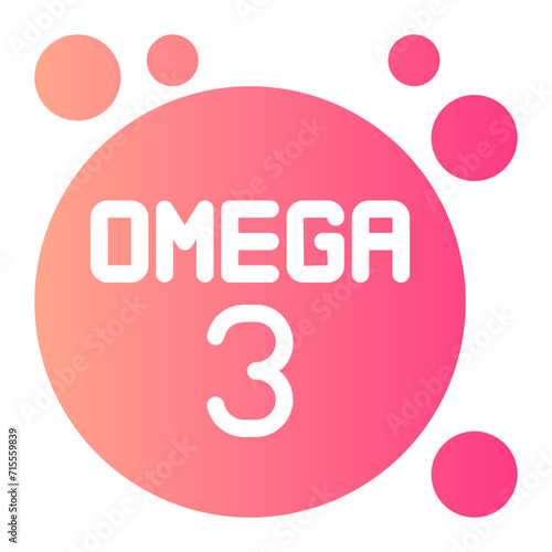 omega 3 gradient icon