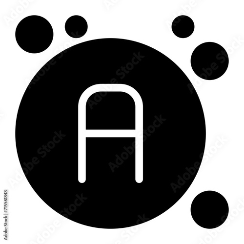 vitamin a glyph icon