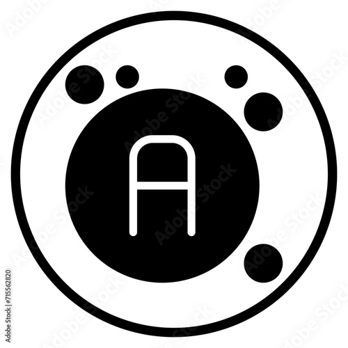vitamin a glyph icon