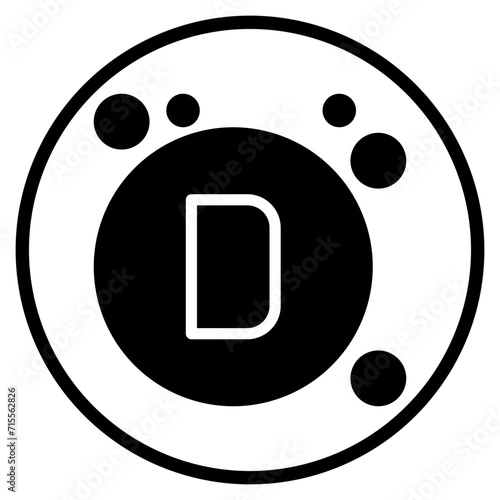 vitamin d glyph icon