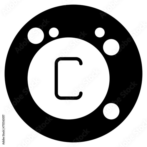 vitamin c glyph icon
