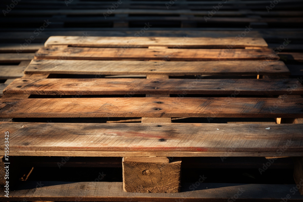 old wooden wall. Generative AI old wooden wall. Generative AI