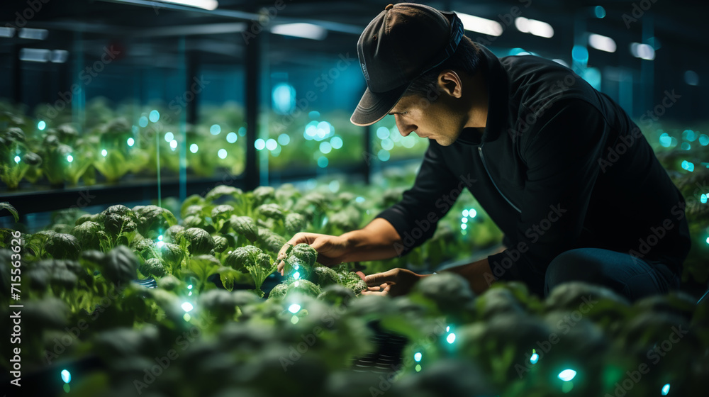 Sustainable Agriculture. Hydroponics based production method farm. Wellness, healthy and sustainable food sourcing concept. Farming. Sustainable Agriculture. Hydroponics based production method farm. Wellness, healthy and sustainable food sourcing concept. Farming.