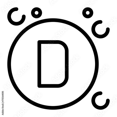 vitamin d line icon