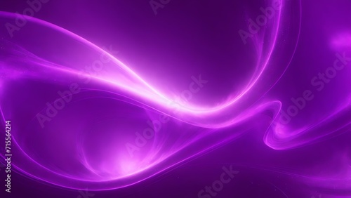Purple energy waves from particles glowing bright magical abstract background from Generative AI