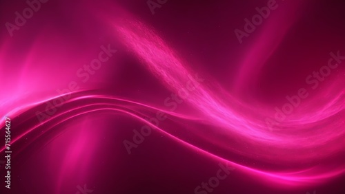 Dark red and pink energy waves from particles glowing bright magical abstract background from Generative AI