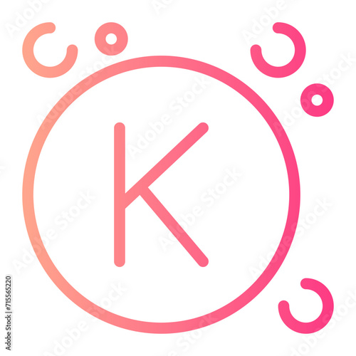 Potassium gradient icon