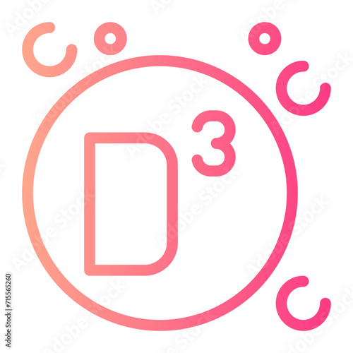 vitamin d3 gradient icon