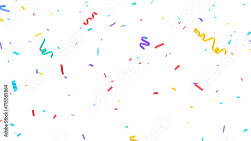 Colorful confetti celebration background