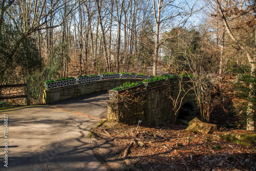 Brick Bridge with Greenery  State Botanical Garden of Georgia  Athens  Georgia