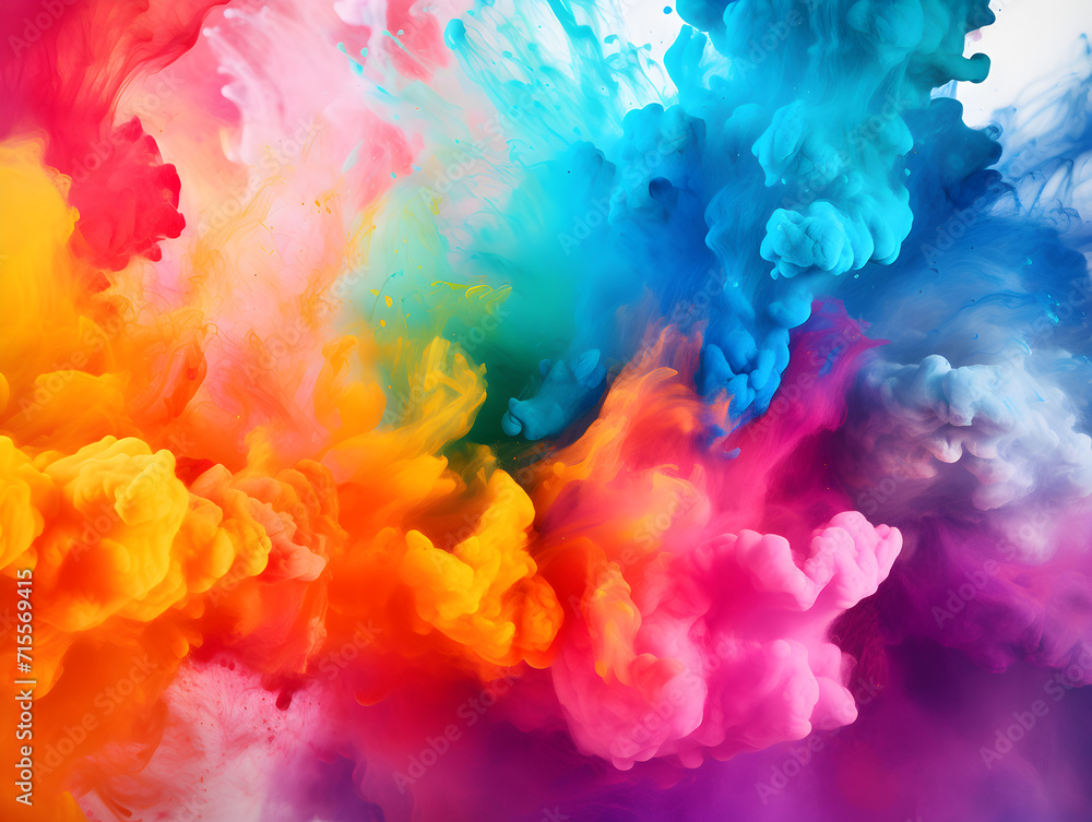 Abstract colorful podwer paint, holi festival celebration Abstract colorful podwer paint, holi festival celebration