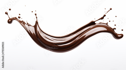 Delicious splash of chocolate sauce picture 