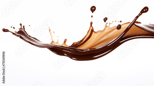 Delicious splash of chocolate sauce picture 