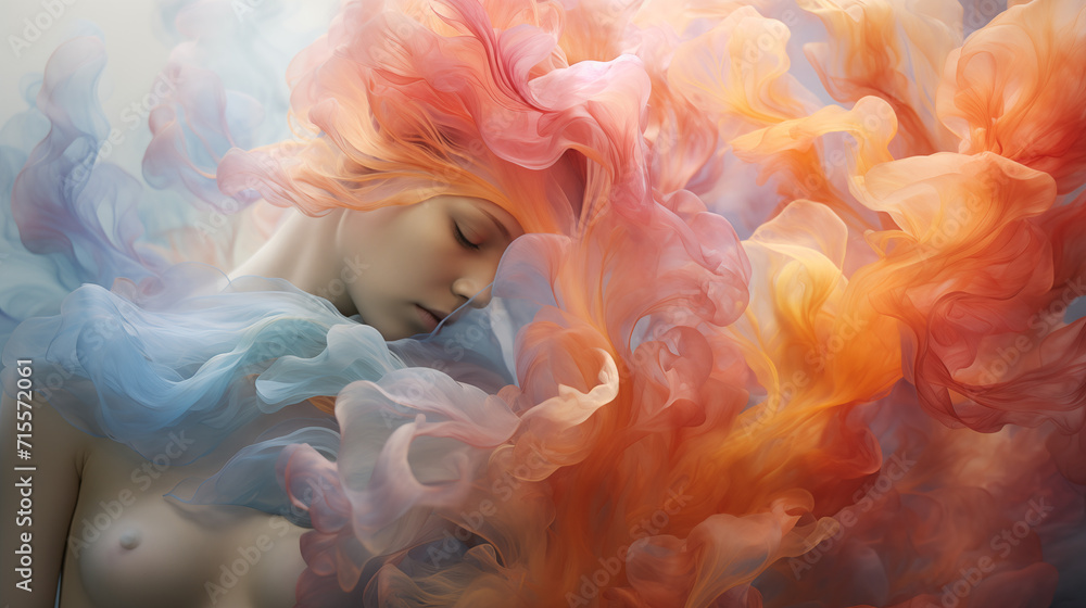 Slumber in Colorful Nebula Slumber in Colorful Nebula