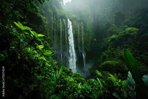 Hidden Gem  Spectacular Waterfall in Dense Foliage