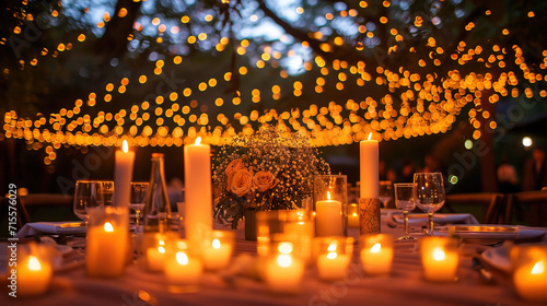 The wedding bouquet on the table is an exquisite and elegant accessory that adds luxury and romance to the wedding space.