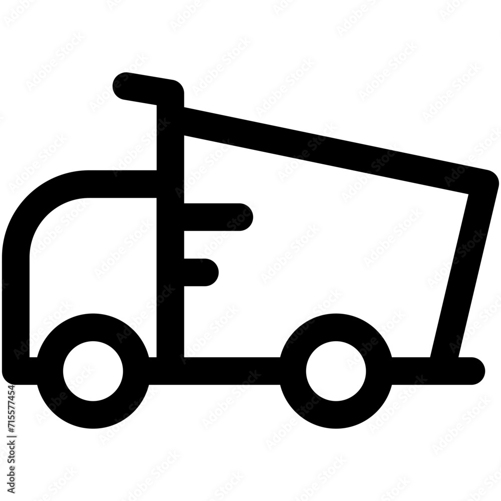 Dump Truck Vector Icon Dump Truck Vector Icon