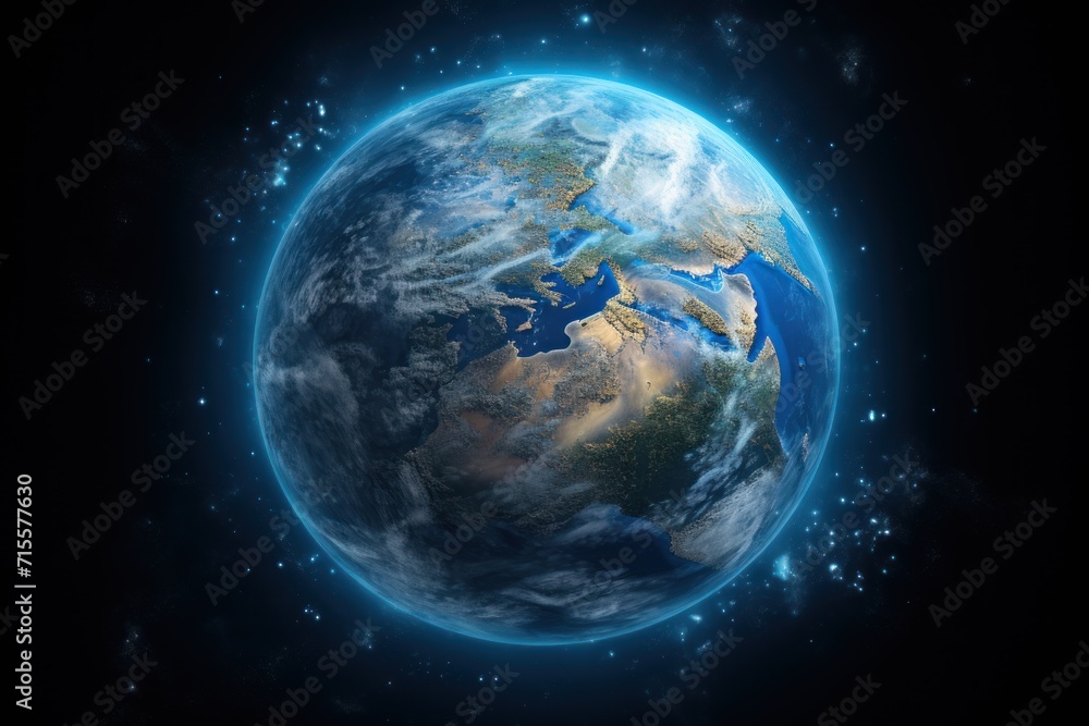Earth from space showing the beauty of space exploration Earth from space showing the beauty of space exploration
